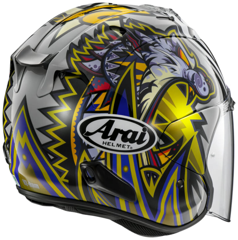 Arai VZ-RAM NAKASUGA4｜【今季引退】絶対王者・中須賀克行の“最新レプリカ”がVZ-RAMで登場！伝説の「目玉と虎」を街乗りでも
