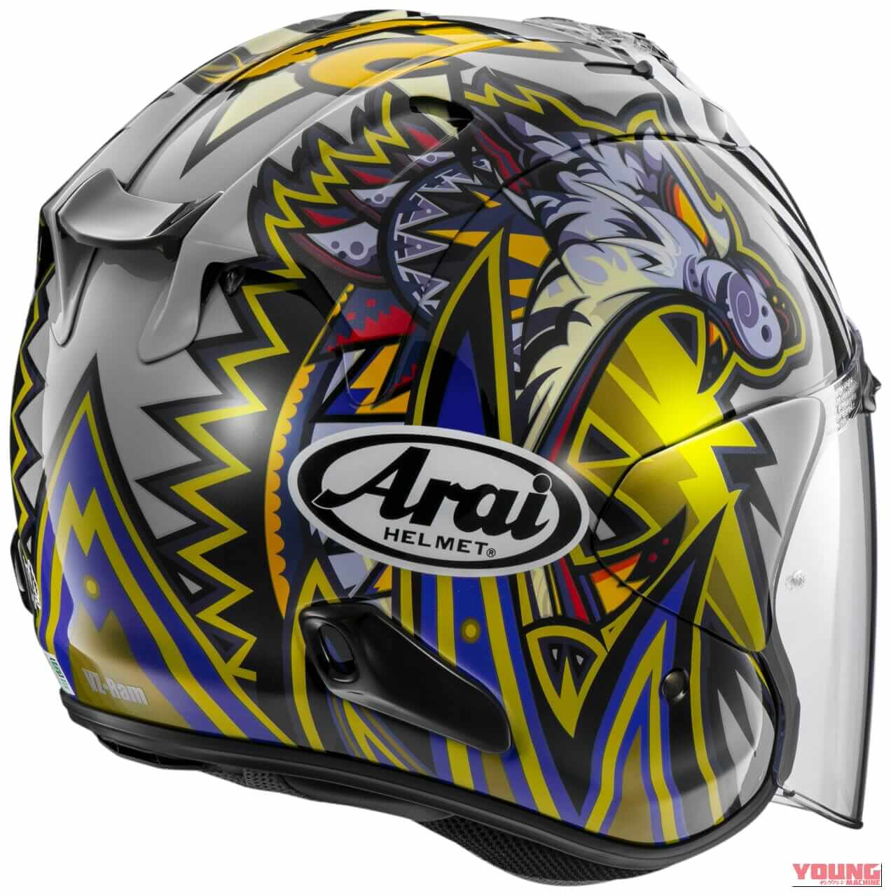 Arai VZ-RAM NAKASUGA4｜【今季引退】絶対王者・中須賀克行の“最新レプリカ”がVZ-RAMで登場！伝説の「目玉と虎」を街乗りでも