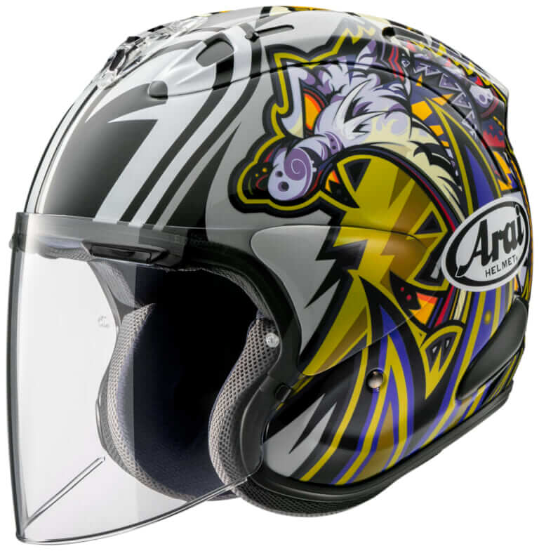 Arai VZ-RAM NAKASUGA4｜【今季引退】絶対王者・中須賀克行の“最新レプリカ”がVZ-RAMで登場！伝説の「目玉と虎」を街乗りでも