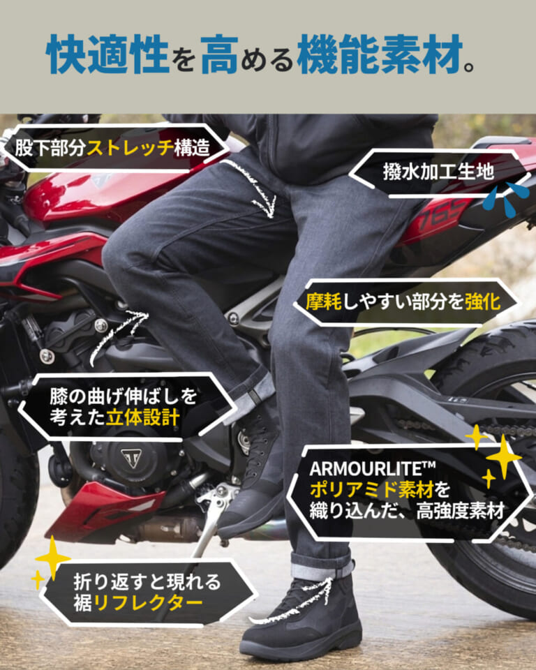 MARSHAL（マーシャル）｜「まるで普段着」なのにレーシングスーツ並みの安心感！ 世界最高峰の安全基準“CE AAA”をクリアした超本気デニム『MARSHAL（マーシャル）』がOXFORDから登場！
