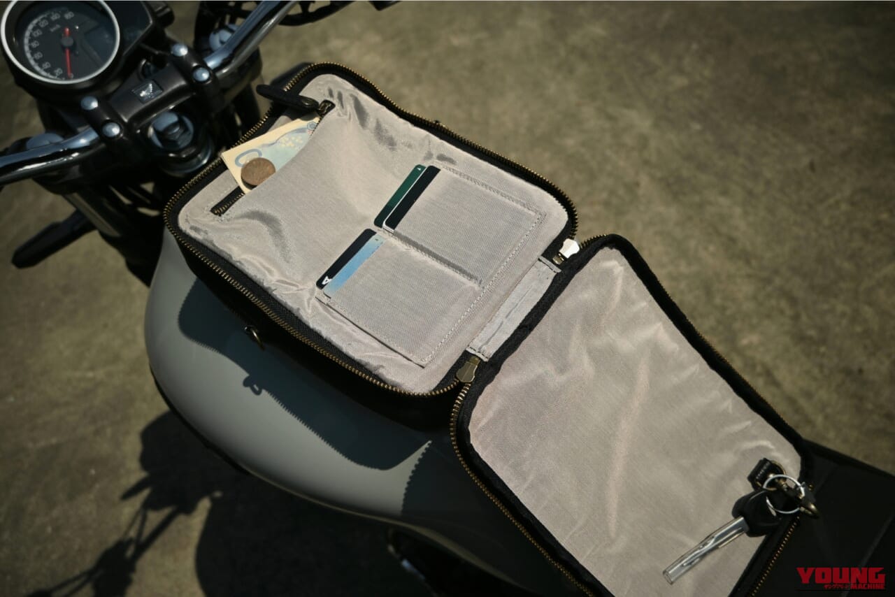 荷物の移し替えから解放されるシームレス設計。型崩れしない芯材入り構造で、バイクの美観を損なわないMOTOREAL製タンクバッグが登場｜荷物の移し替えから解放されるシームレス設計。型崩れしない芯材入り構造で、バイクの美観を損なわないMOTOREAL製タンクバッグが登場