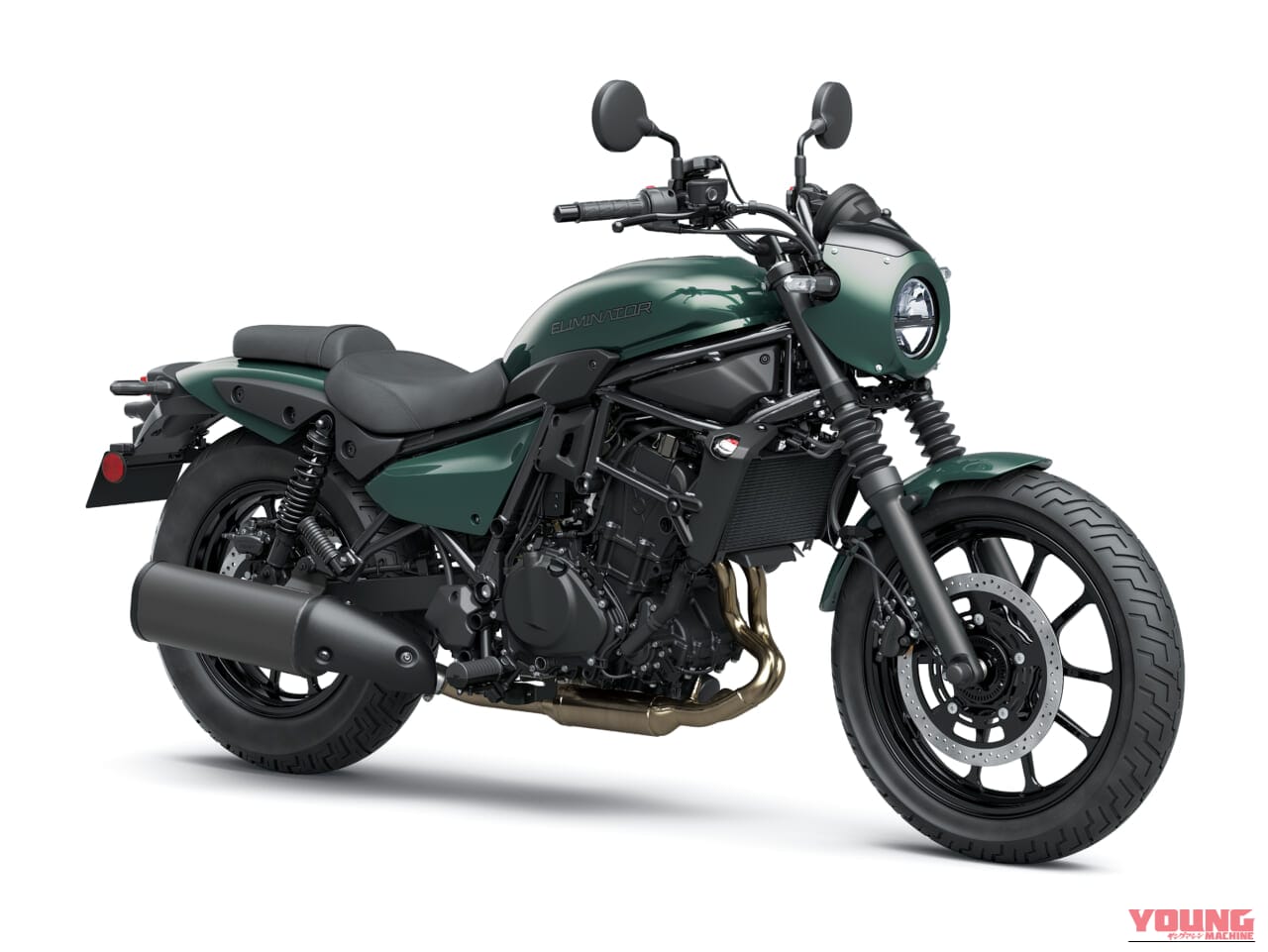 KAWASAKI ELIMINATOR｜新色追加でさらにクールに! 足つき抜群のシート高735mmにETC2.0標準装備で85万8000円から。カワサキ「エリミネーター」2027年モデルが7月に発売