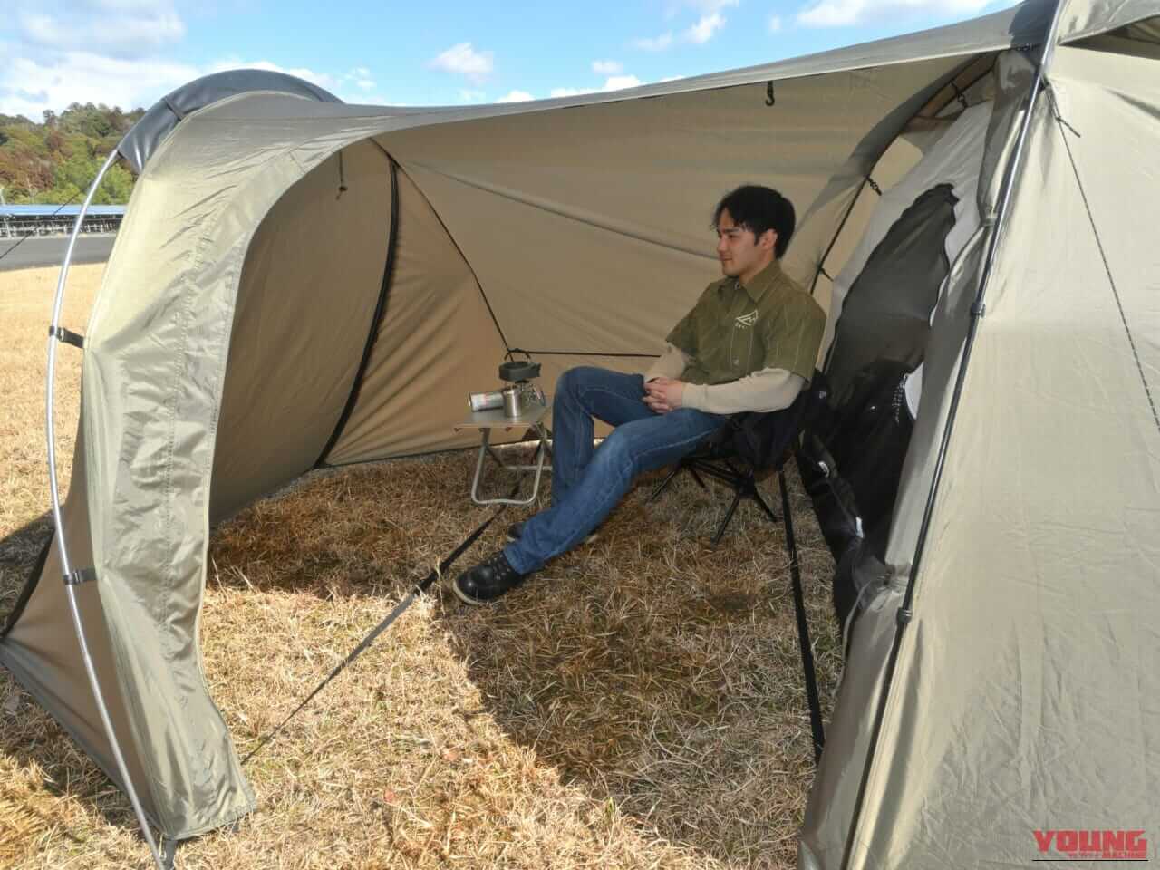 デイトナ_マエヒロドームE|カブも入る超広々前室テントに「マエヒロドームE」が登場!デイトナのアウトドア鉄板ギア最新作を見よ!