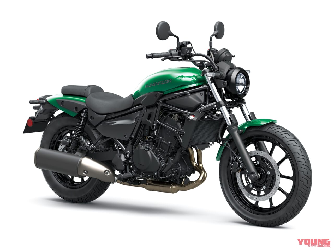 KAWASAKI ELIMINATOR｜新色追加でさらにクールに! 足つき抜群のシート高735mmにETC2.0標準装備で85万8000円から。カワサキ「エリミネーター」2027年モデルが7月に発売