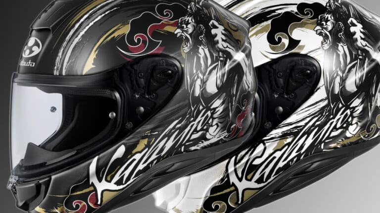 空力性能×和の守護神！Kabuto『AEROBLADE-6 RIKZAR』新登場。コミック風の「阿吽」デザインがライダーを厄災から守る？