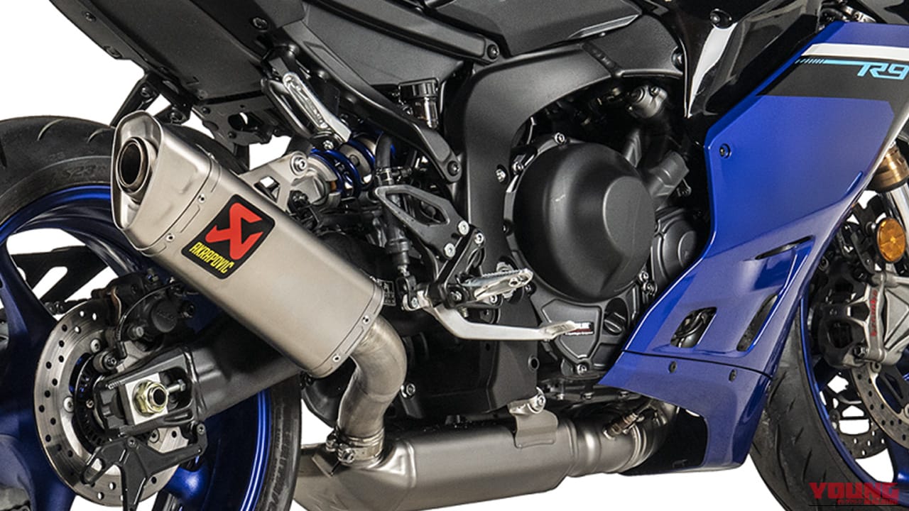 公道で輝くヤマハ「YZF-R9」の3気筒サウンドがより上質に。安心のJMCA認証フルエキゾーストマフラーが登場