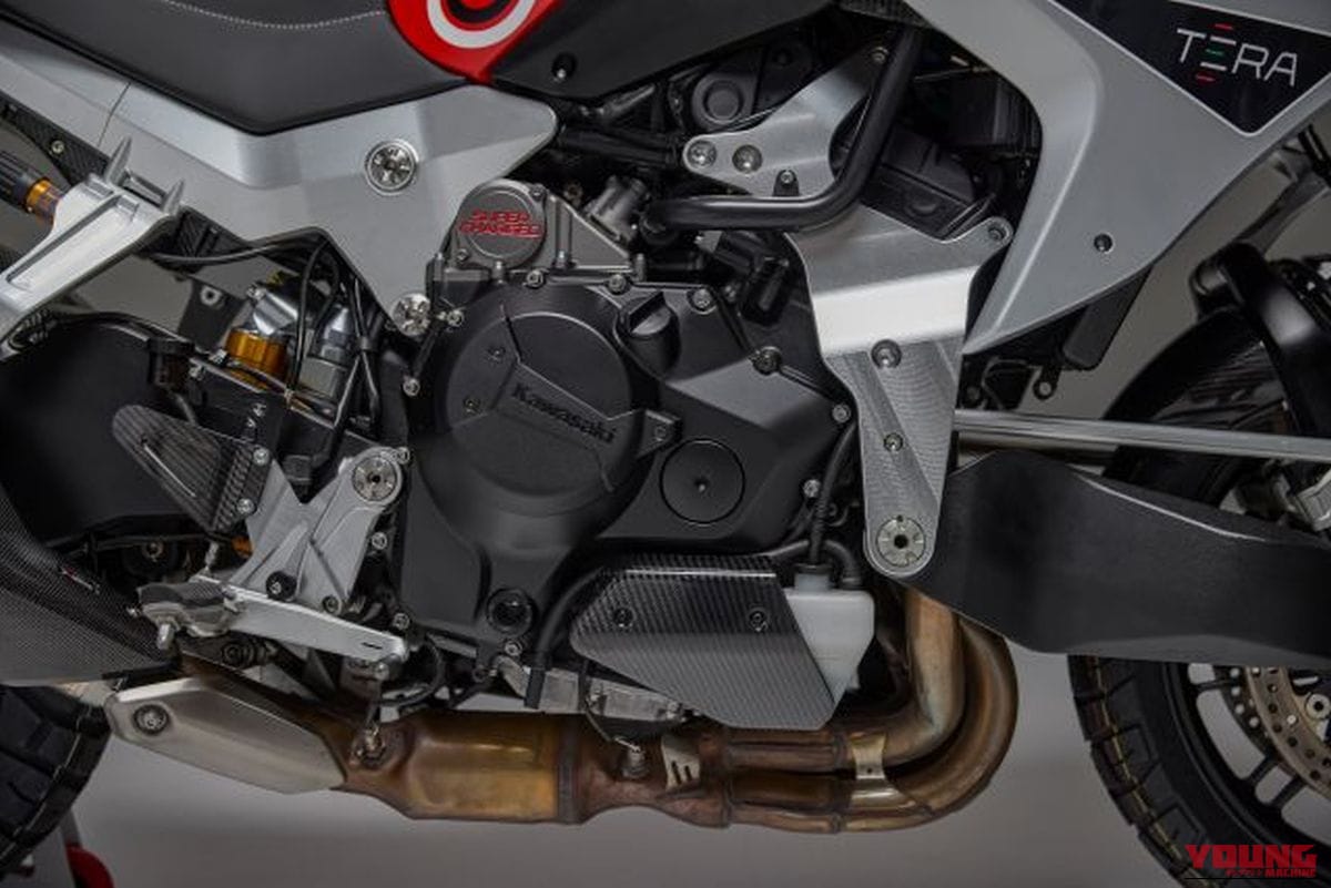 bimota TESI H2 TERA｜フロントフォークなし・究極のハブステア×200馬力! アドベンチャーの常識を激変させる、スーパーチャージャー搭載のビモータ新型「TESI H2 TERA」が日本上陸