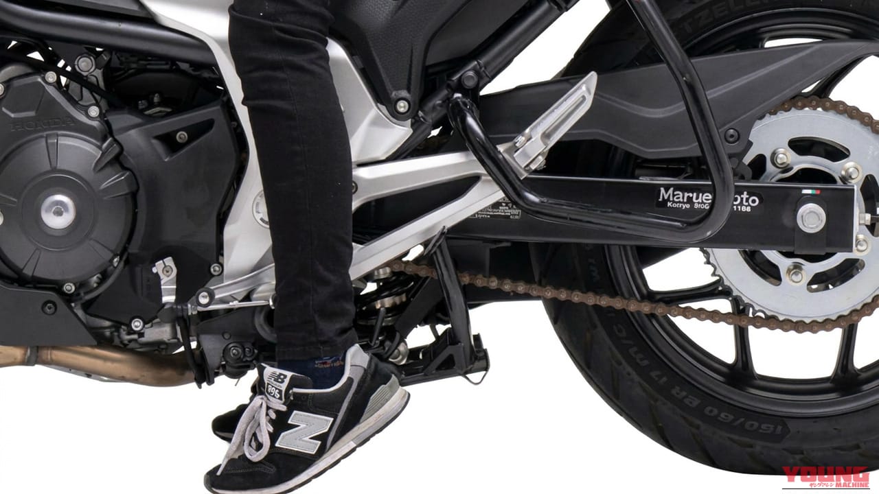 信号待ちのふらつきを防ぎ、純正の乗り味を損なわずに20mmダウン。ホンダNC750X対応のローダウンキットで安心の足つきを!【新カスタムパーツ】