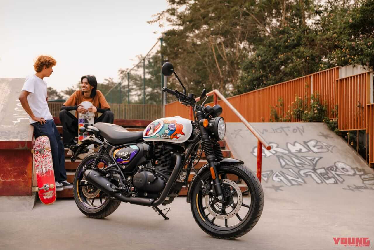 ROYAL ENFIELD HUNTER 350｜星座とボリウッドのアートを纏う、ストリートに映えるポップな新色。ロイヤルエンフィールド「ハンター350」2026年モデルに追加カラー2種が登場