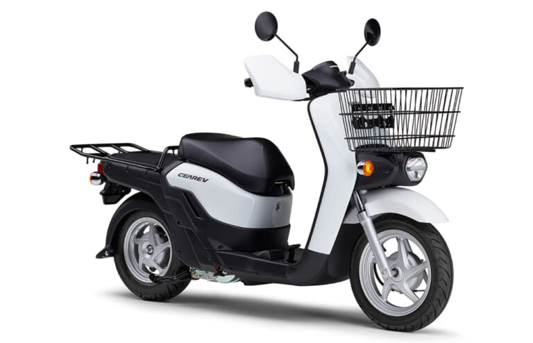 YAMAHA NEWS GEAREV｜後進アシスト機能が神すぎる。荷物満載でもグイグイ坂道を登る、ヤマハの原付一種EV「ギアレヴ」「ニュース ギアレヴ」が7月17日発売