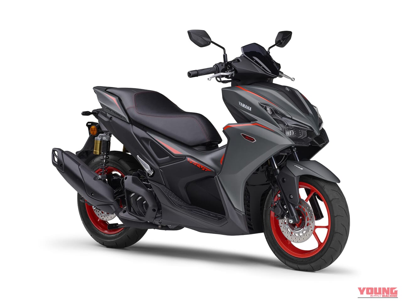 YAMAHA AEROX ABS｜シフトダウンできるオートマ!? スクーターの皮を被ったスーパースポーツが電子制御CVTを引っ提げヤマハから登場【アエロックスABS】