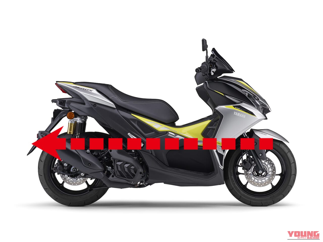 YAMAHA AEROX ABS|シフトダウンできるオートマ!? スクーターの皮を被ったスーパースポーツが電子制御CVTを引っ提げヤマハから登場【アエロックスABS】