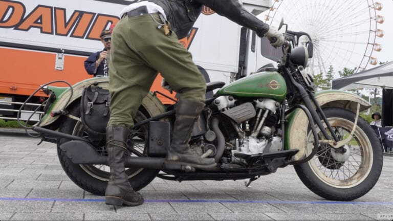 【衝撃】まるで自転車! 114年前のバイクが動く〜歴代ハーレーのキックスタート＆サウンドを完全収録!!
