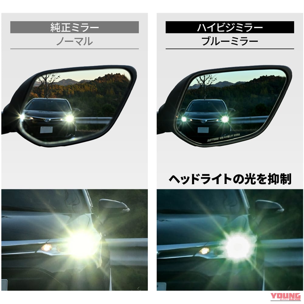 ｜「えっ…こんなに見え方が変わるんだ？」純正ミラーに貼るだけで効果。視界の不満やストレスを解消「デイトナ・ハイビジ貼り付けタイプミラー」を紹介！