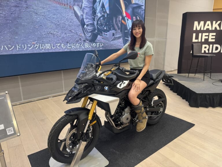 「BMW F900xrとワタシが走る、理由。」part 7|「BMW F900xrとワタシが走る、理由。」part 7~大注目のF450GSお披露目~!!!憧れのGSシリーズ。女性、小柄さん、リターンライダーさんも〇〇のおかげでスイスイ乗れそうだ?!~