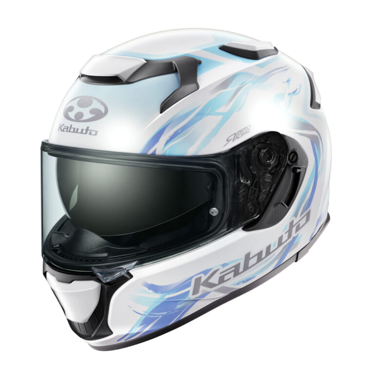 kabuto KAMUI-5 LUNOA|インカム装着もスムーズ。快適ツーリングを約束するKabutoのフルフェイスに幻想的な新グラフィックが登場【KAMUI-5 LUNOA】