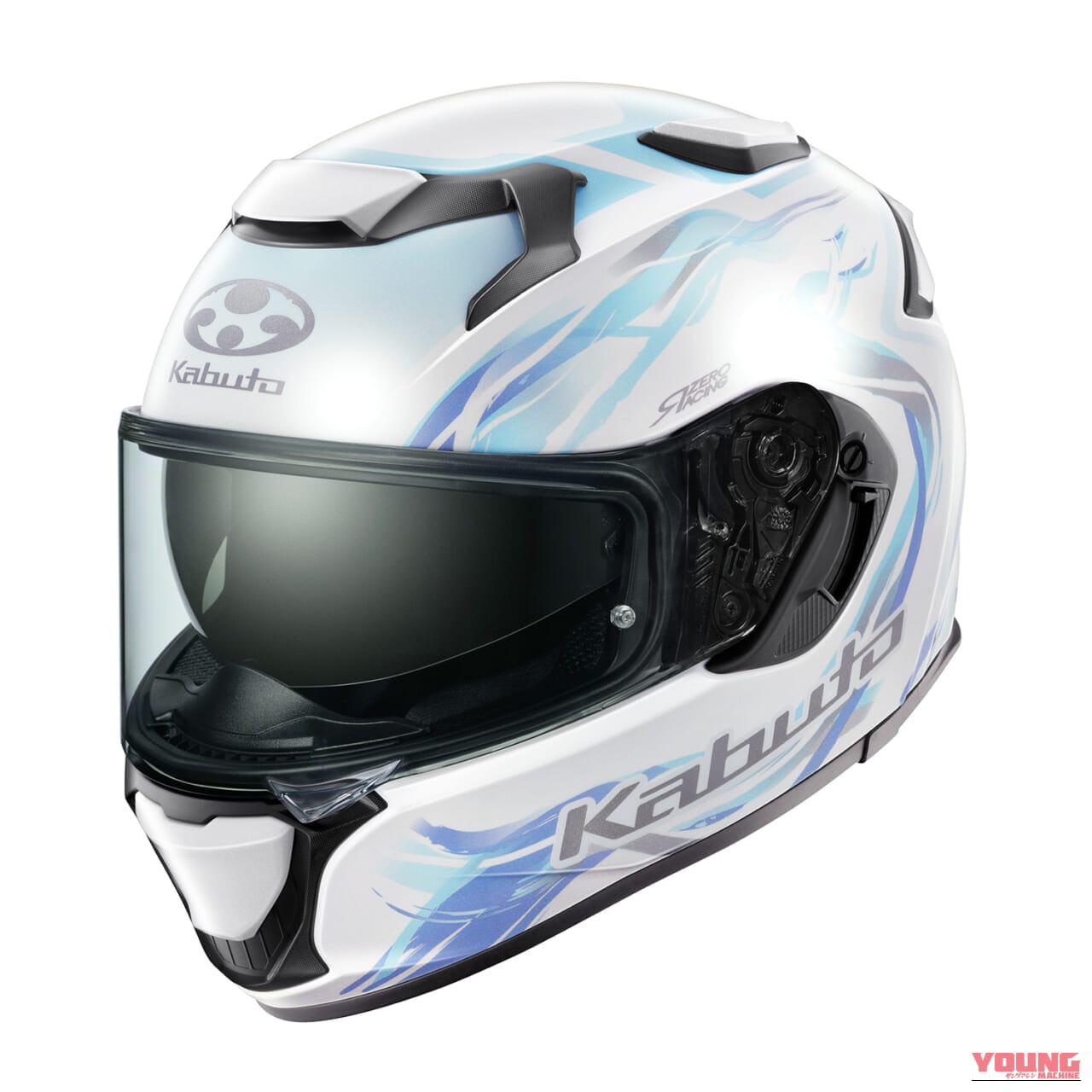 kabuto KAMUI-5 LUNOA｜インカム装着もスムーズ。快適ツーリングを約束するKabutoのフルフェイスに幻想的な新グラフィックが登場【KAMUI-5 LUNOA】