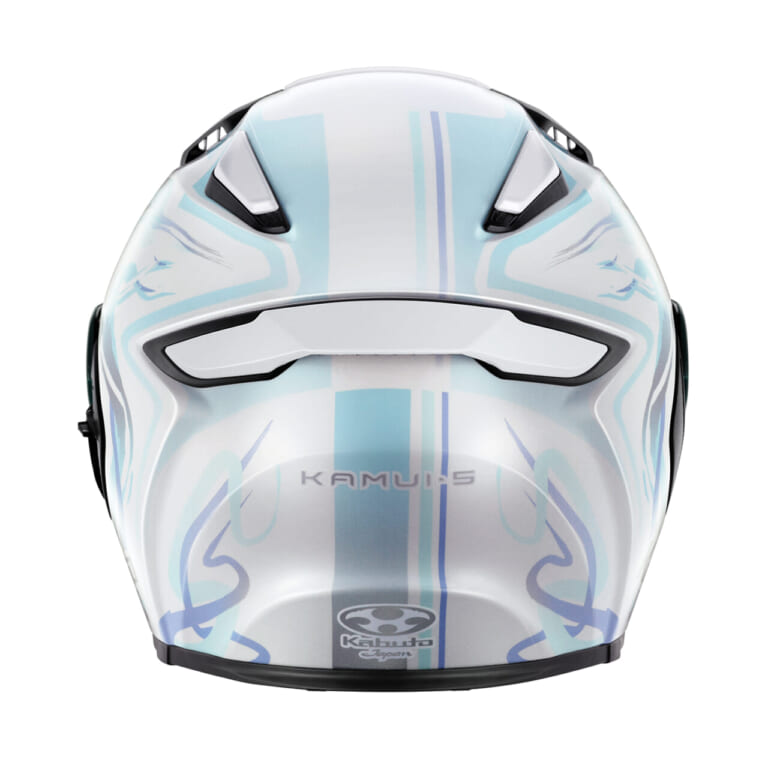 kabuto KAMUI-5 LUNOA|インカム装着もスムーズ。快適ツーリングを約束するKabutoのフルフェイスに幻想的な新グラフィックが登場【KAMUI-5 LUNOA】
