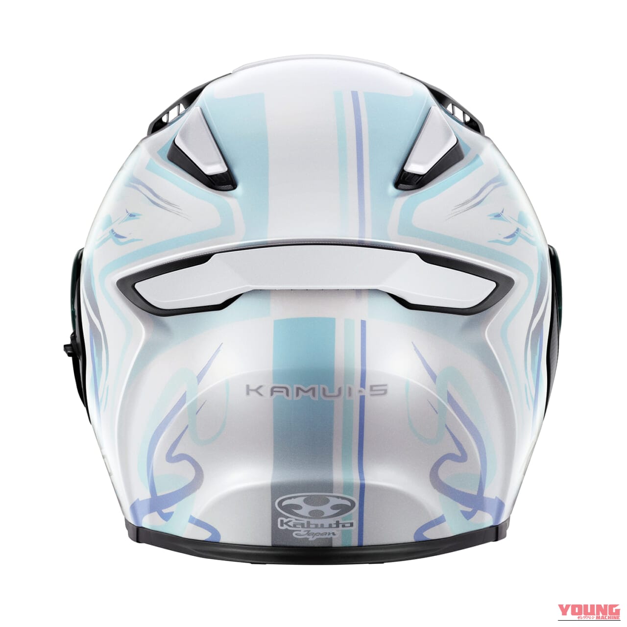 kabuto KAMUI-5 LUNOA|インカム装着もスムーズ。快適ツーリングを約束するKabutoのフルフェイスに幻想的な新グラフィックが登場【KAMUI-5 LUNOA】