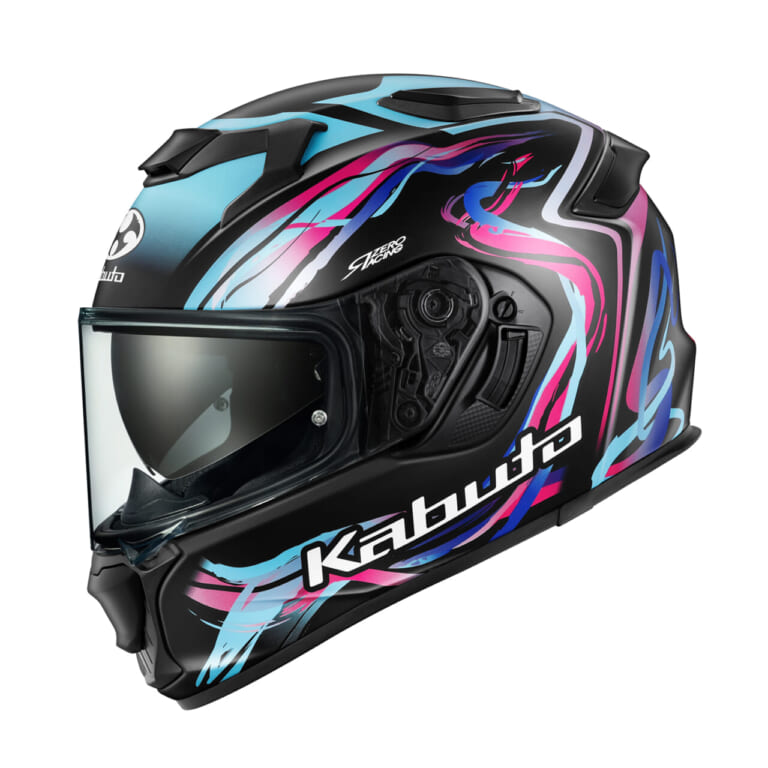 kabuto KAMUI-5 LUNOA|インカム装着もスムーズ。快適ツーリングを約束するKabutoのフルフェイスに幻想的な新グラフィックが登場【KAMUI-5 LUNOA】