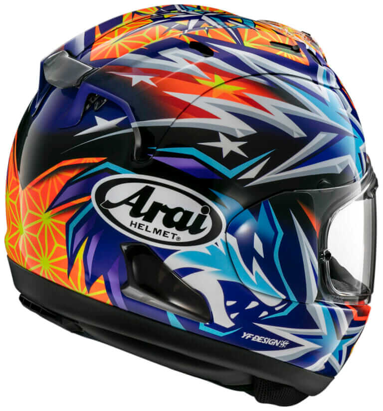 Arai RX-7X OKAMOTO|【アライ新作】WSSP岡本祐生選手の愛用グラフィックが『RX-7X』に!夜空へ牙をむく「狼」と「羅針盤」がモチーフ