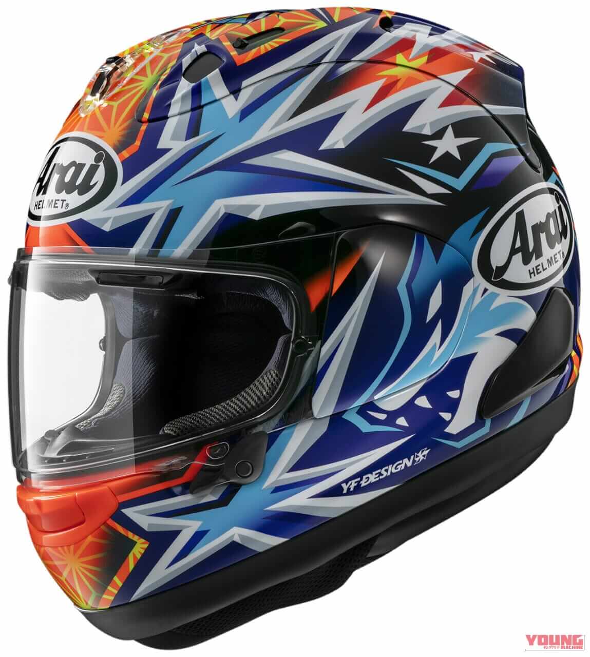 Arai RX-7X OKAMOTO｜【アライ新作】WSSP岡本祐生選手の愛用グラフィックが『RX-7X』に！夜空へ牙をむく「狼」と「羅針盤」がモチーフ