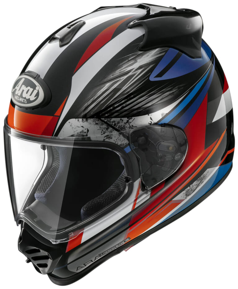 Arai TX-STRADA TYRANNO (TRICO)｜2億年前の大理石×暴君の凶暴さ。アライ『TX-STRADA』に新グラフィック「ティラノ」が登場！7万4800円で9月中旬発売へ