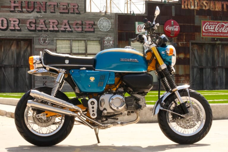 Monkey125 CB750Four style|【カスタム】モンキー125をCB750フォアに! タイ・ミニモトから、50ccベースに続き125版オリジナルカスタムキットも登場【メディア初公開】