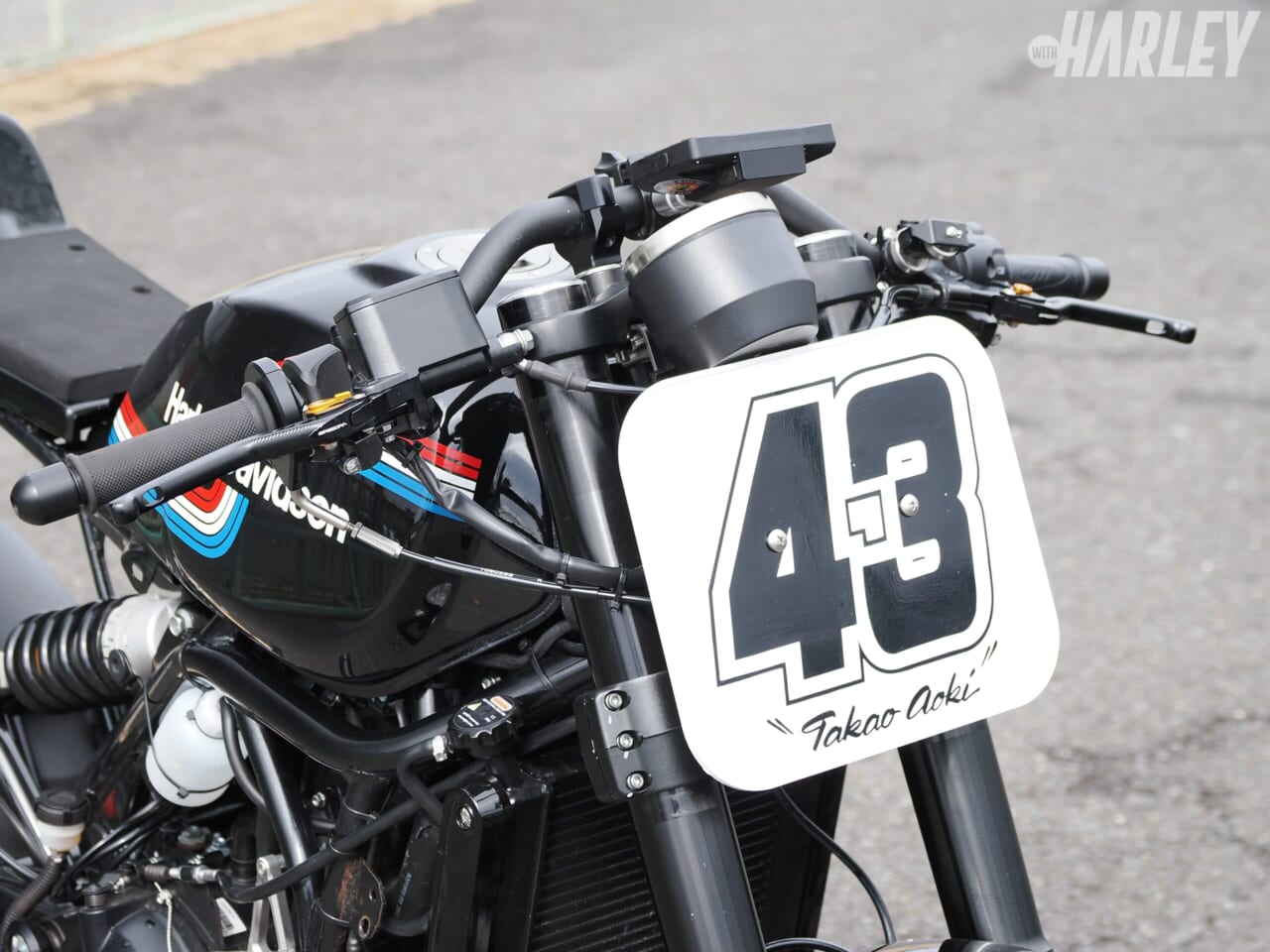 ハーレーダビッドソン|X500|KID KUSTOM PAINT|ピンストライプでレーサーを仕上げる。KID KUSTOM PAINT X500 レインボーライン!<X350&500 CUSTOM PROJECT>