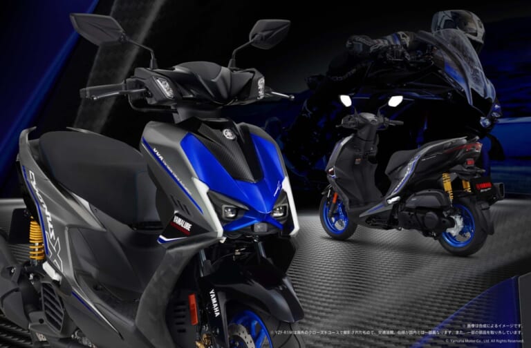 YAMAHA CYGNUS X SPECIAL EDITION｜カーボン調×マットチタンの凄み。ヤマハの125ccスポーツスクーターに最強スーパースポーツのDNAを注入した、800台限定の特別モデルが登場【CYGNUS X SPECIAL EDITION】