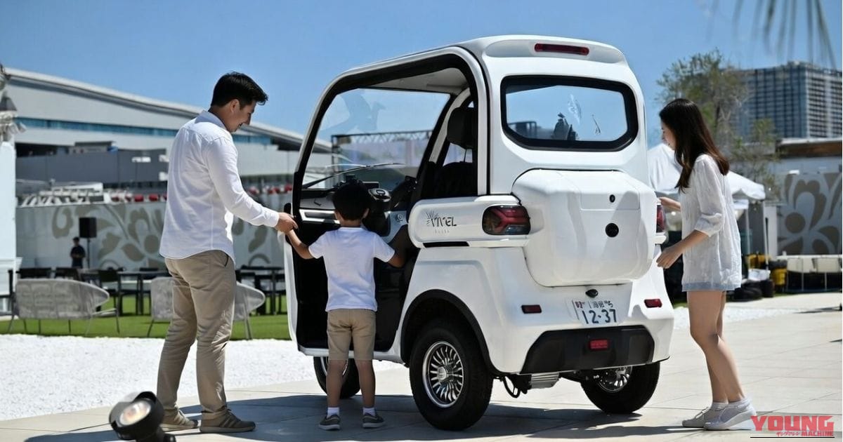 ビベルCOCO｜【69万円〜】家庭用コンセントで手軽に充電。普通免許でOK、車検・車庫証明ナシ！ お子さんの送迎に。街乗り最強の“3人乗りEV”が爆売れ中！