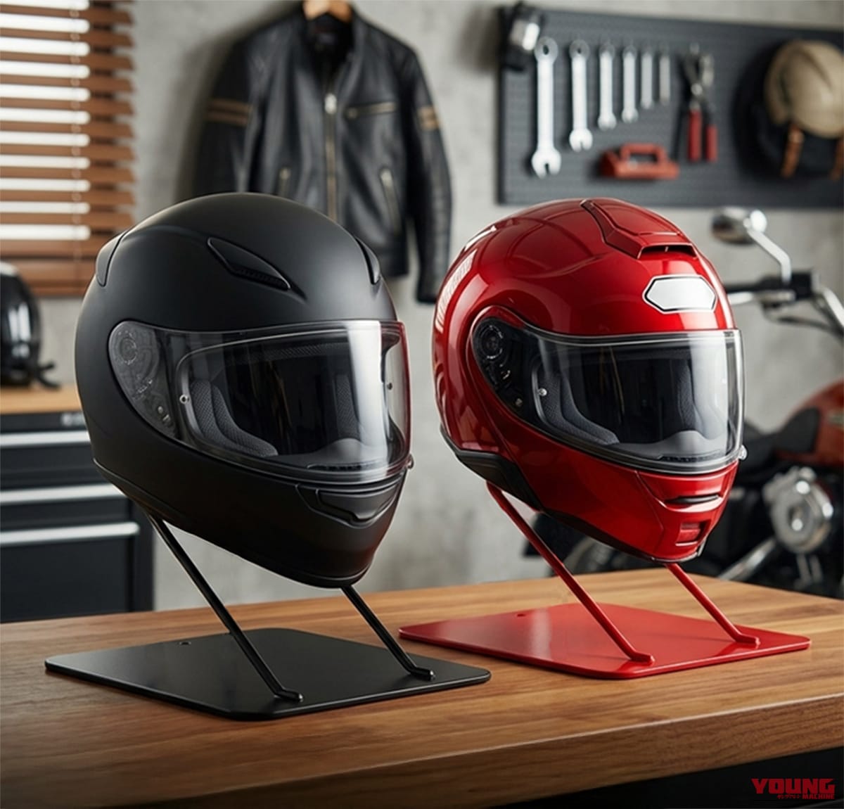 AMEX-C09|直置きはもう卒業! 大切なヘルメットをインテリアにする日本製スタンドが登場!湿気やニオイの発生を効果的に抑制