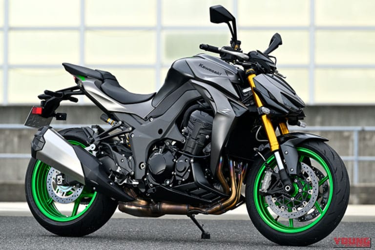 Kawasaki Z1100 SEの右側面の写真｜「相応に頑張ってもまだ余裕…」「かなり走れるネイキッド」スゴみがあふれるスタイルが印象的。カワサキのスーパーネイキッド「Z1100 SE」に試乗