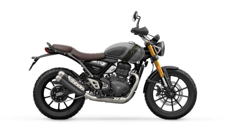 Triumph Scrambler 400 X｜鮮烈なコントラストに惚れる。視線を奪う、トライアンフの2027年モデルの新色が魅せる英国流のエレガンス【輸入バイク新型】