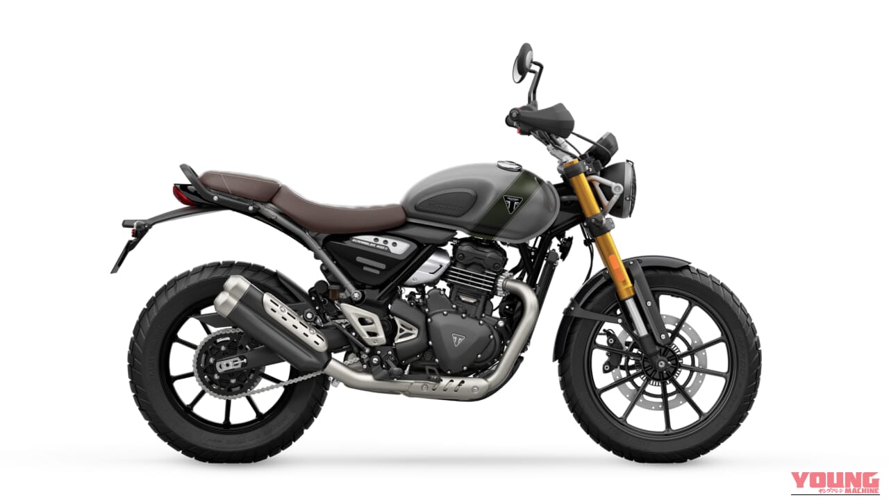 Triumph Scrambler 400 X|鮮烈なコントラストに惚れる。視線を奪う、トライアンフの2027年モデルの新色が魅せる英国流のエレガンス【輸入バイク新型】