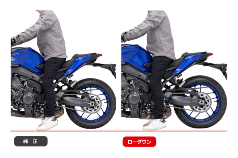 エフェックス ローダウンキット MT-09/Y-AMT 24-25|【ポジションに悩むMT-09乗りに、朗報!】あの「絶妙ポジション」が新型MT-09/Y-AMT(’25)にも降臨。プロトから「EFFEX イージーフィットバープラス」が新登場