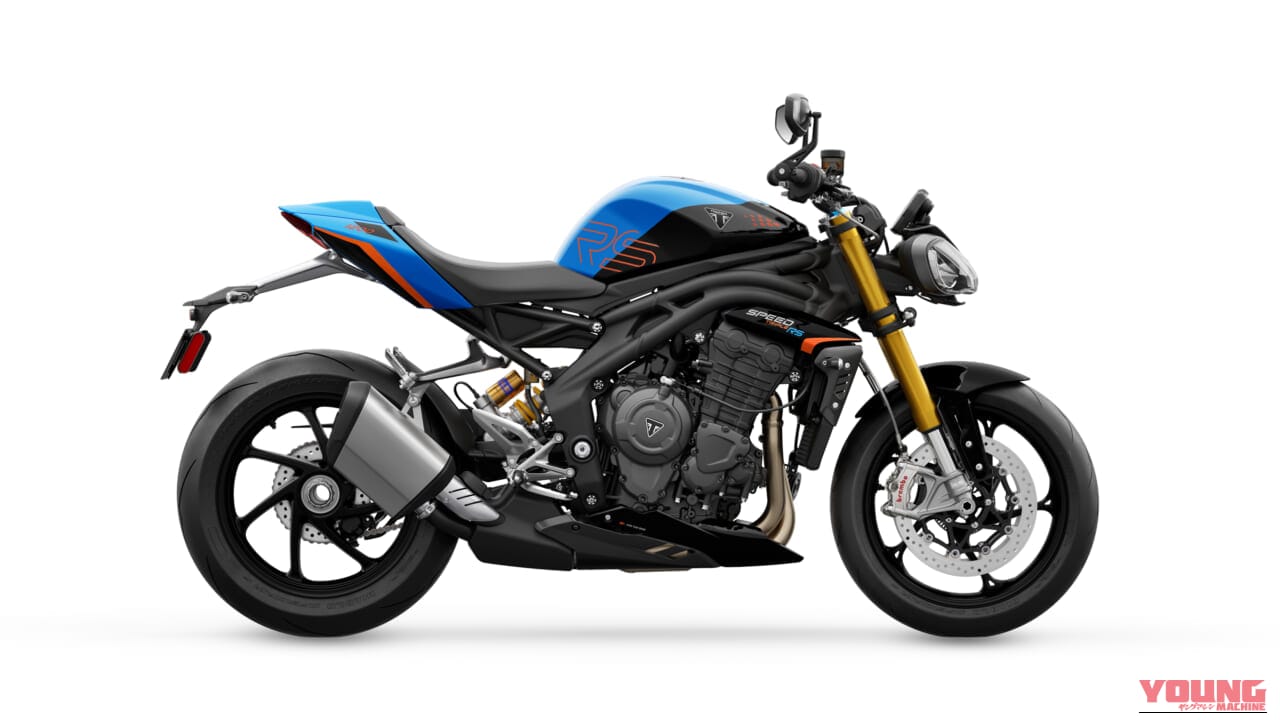 Triumph Speed Triple 1200 RS｜鮮烈なコントラストに惚れる。視線を奪う、トライアンフの2027年モデルの新色が魅せる英国流のエレガンス【輸入バイク新型】