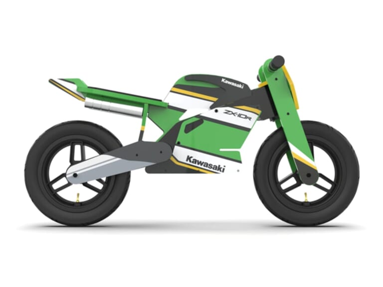 KAWASAKI 子供用木製バランスバイクNinja ZX-10R|ハングオンの英才教育!? 未来のチャンピオンを育てる”はじめてのKawasaki”。「子供用木製Ninja ZX-10R」が期間限定で登場