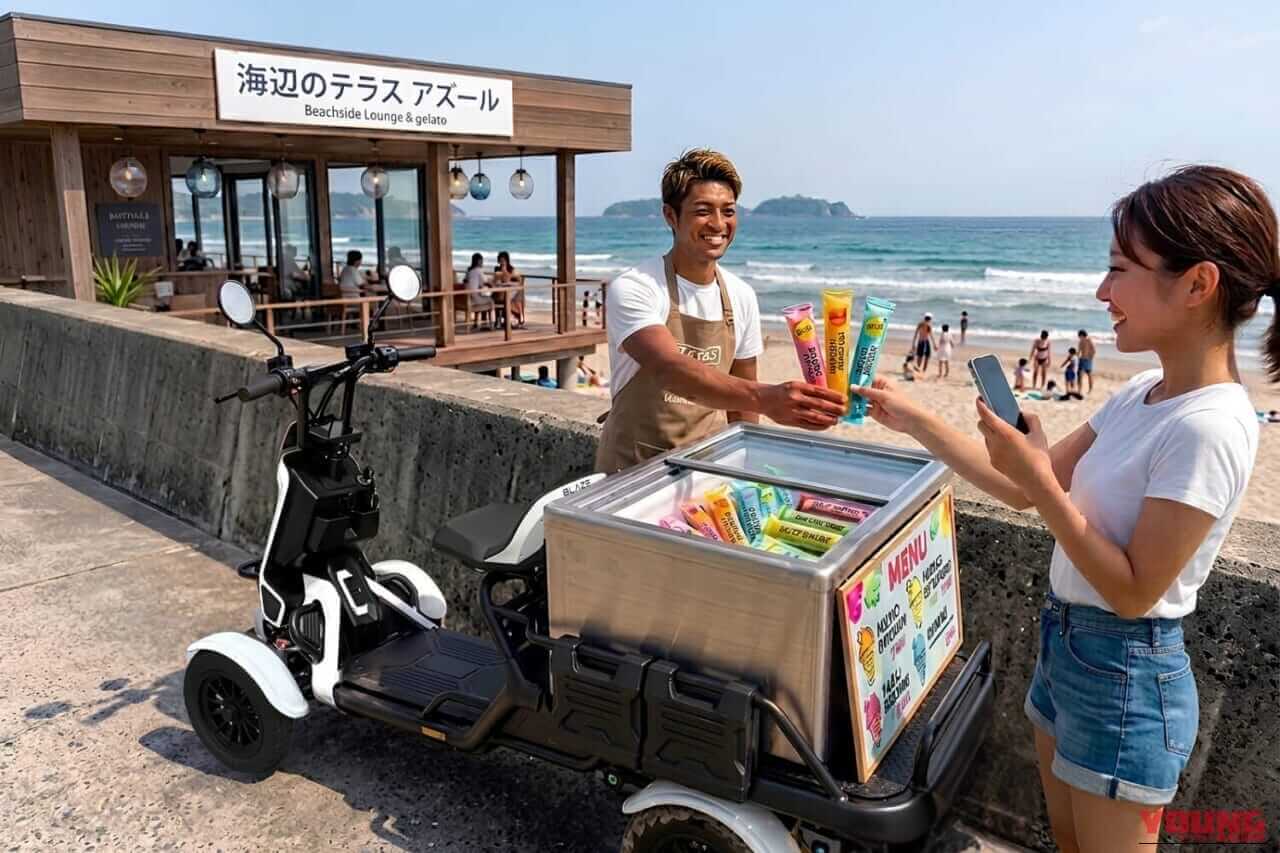 BLAZE e-cargo|軽トラと自転車のいいとこ取り。坂道も重い荷物も諦めない、最大30kg積載の「ブレイズ イーカーゴ」がJU岐阜羽島で展示商談会を開催