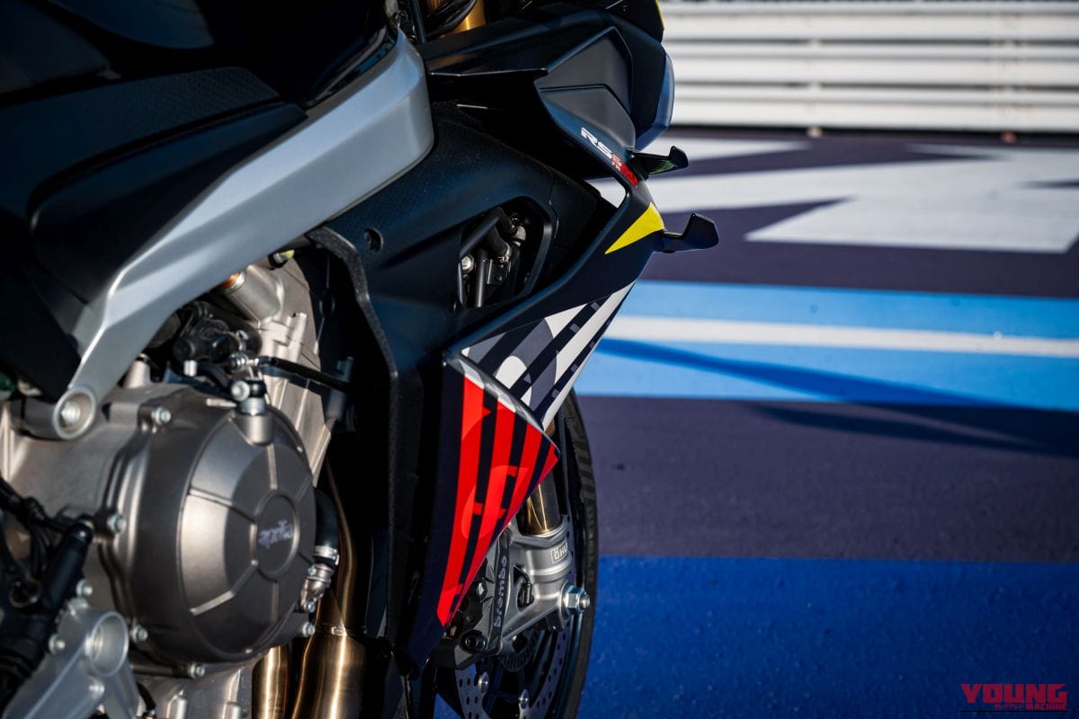 aprilia RS 660 Factory｜【限定12台】198万円で手に入れる高次元のコーナリング。105馬力エンジンとウイングレットで戦闘力が向上した、アプリリア「RS 660ファクトリー」の妥協なき進化