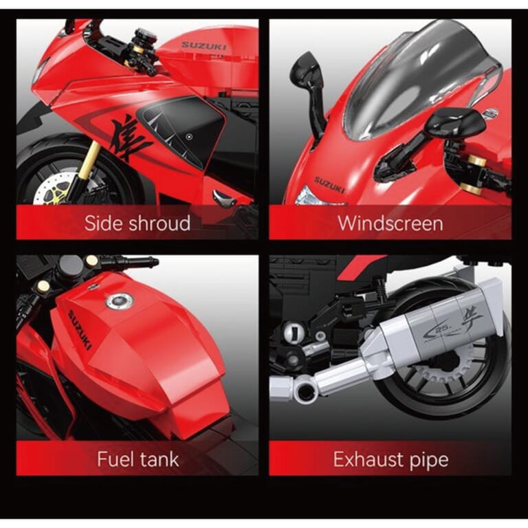 CaDA SUZUKI Hayabusa C62051W｜全長17.9cmに宿る圧倒的フォルム、時速300km超のロマンをその手に。実車の魅力を凝縮した「隼」の1/12スケールブロックが登場