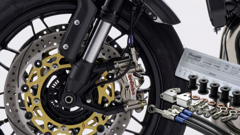 進化したカワサキZ900RSの制動力を引き出す専用設計。プロト「SWAGE-LINE PRO」で憧れのブレンボ化も自由自在