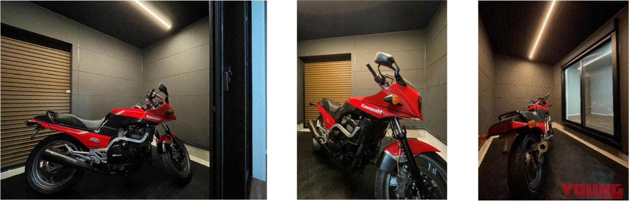 KAWASAKI GPz900R｜伝説のバイク”Ninja”1台が特典でもらえる！ あの水冷直4の咆哮があなたのものに。名車との生活を叶える「バイクガレージ付き住宅」が販売開始【NAPS HOME上大岡】