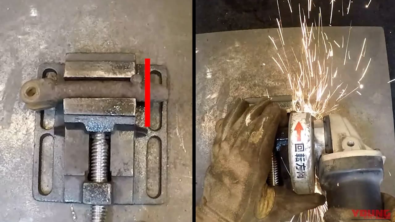 【DIY溶接】サビで穴が空いても諦めない! 高ナットを芯金に使った強度抜群のバイクパーツDIY修復法|【DIY溶接】サビで穴が空いても諦めない! 高ナットを芯金に使った強度抜群のバイクパーツDIY修復法「サイドスタンド編」