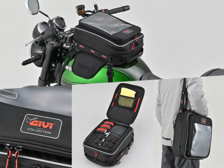 伝統のGIVIテイストが超進化して復活！ 26Lまで化ける万能タンクバッグ「CLA01」は全ライダー必見の仕上がりだ