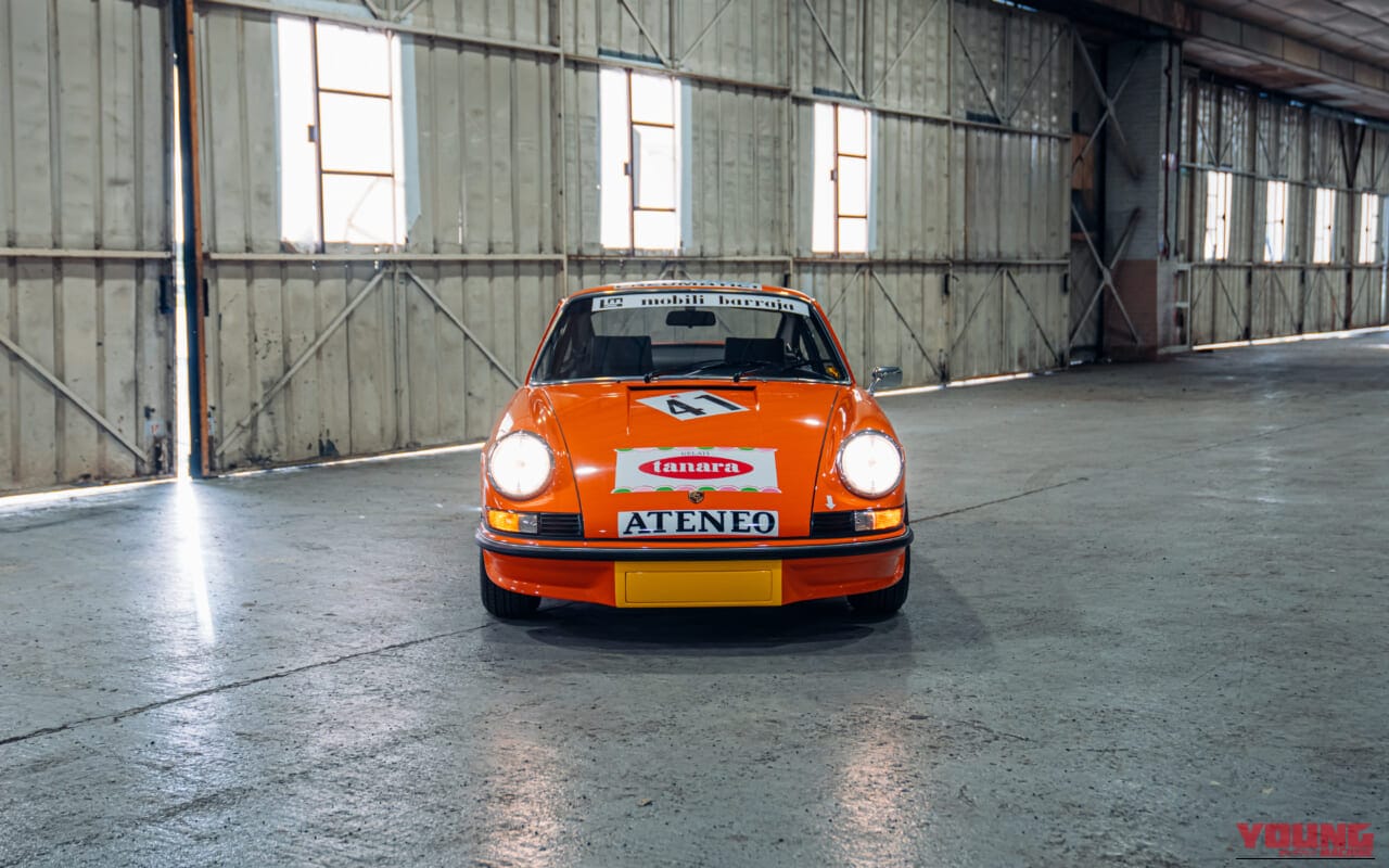 1973年製ポルシェ911カレラ RS 2.7 ツーリングのフロントマスク｜「オリジナルを保っているのは珍しい…」50年以上前のクルマとは思えないコンディション。エアコンもパワーウィンドウもそのまま！ 伝説の名車［ポルシェ 911カレラ RS2.7］