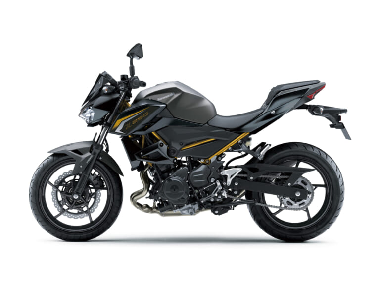 Kawasaki Z250｜【黄金の骨格】カワサキ Z250 2027年モデルが9/5に発売決定! 高級感を極めたツートーンとグラフィック刷新を遂げた本格250ccスポーツだ