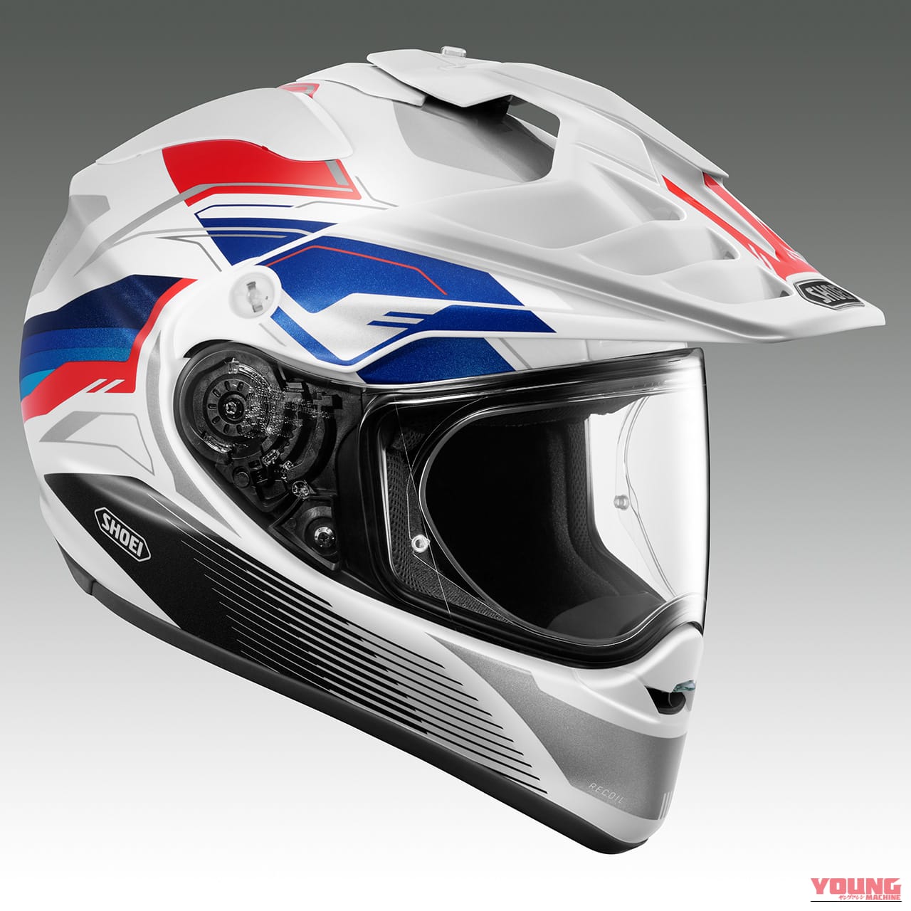 HORNET ADV RECOIL (RED/BLUE)|【SHOEI HORNET ADV】アドベンチャーヘルメット「リコイル」に新色4色が追加!2026年11月発売、トリコロールも