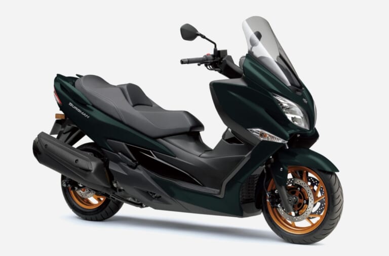 SUZUKI BURGMAN400 ABS|普通二輪で乗れるスズキの最高峰ラグジュアリースクーター。バイオガソリンに対応して環境性能向上がした2027年モデルが8/18に発売!【バーグマン400 ABS】