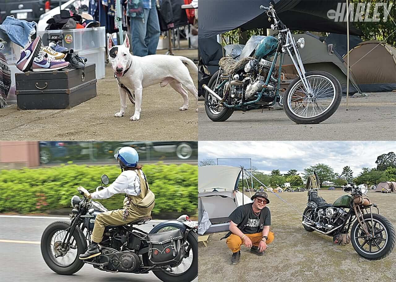 遠藤自動車|コヨーテキャンプミーティング20th|キャンプ会場は近所の公園!?。街中開催は、ハーレー乗り以外にも高評価だった<COYOTE CAMP MEETING 20th>